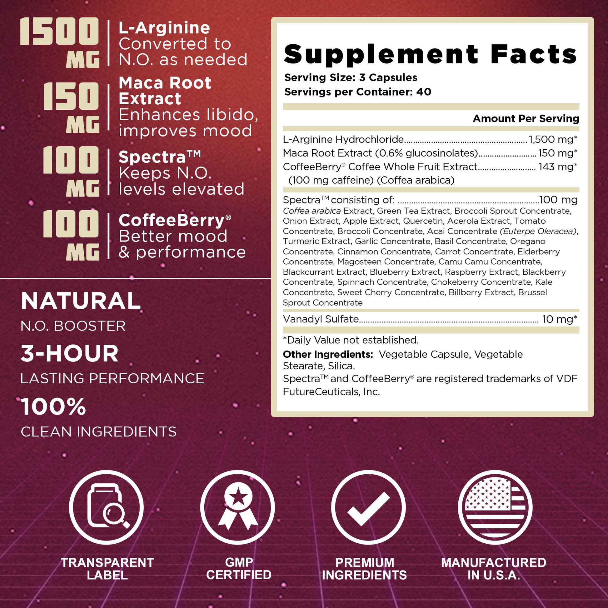 Vintage Burst™ supplement facts