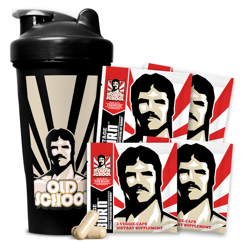 Vintage Burn™ Samples + Shaker Old School Labs Supplements